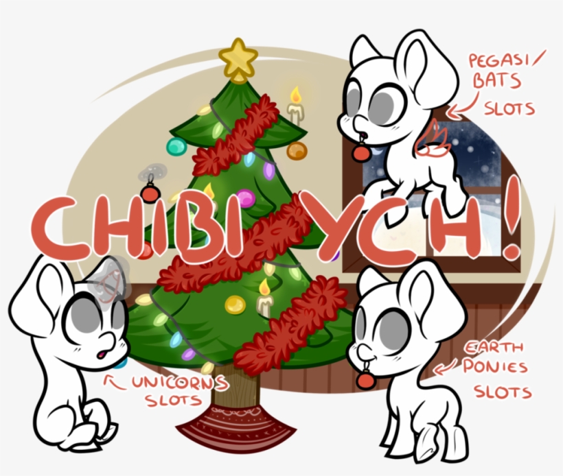 [closed] Christmas Chibi Ych - Ych Mlp Christmas, transparent png
