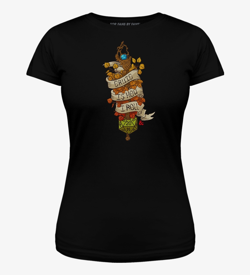Druid Is How I Roll - Active Shirt, transparent png