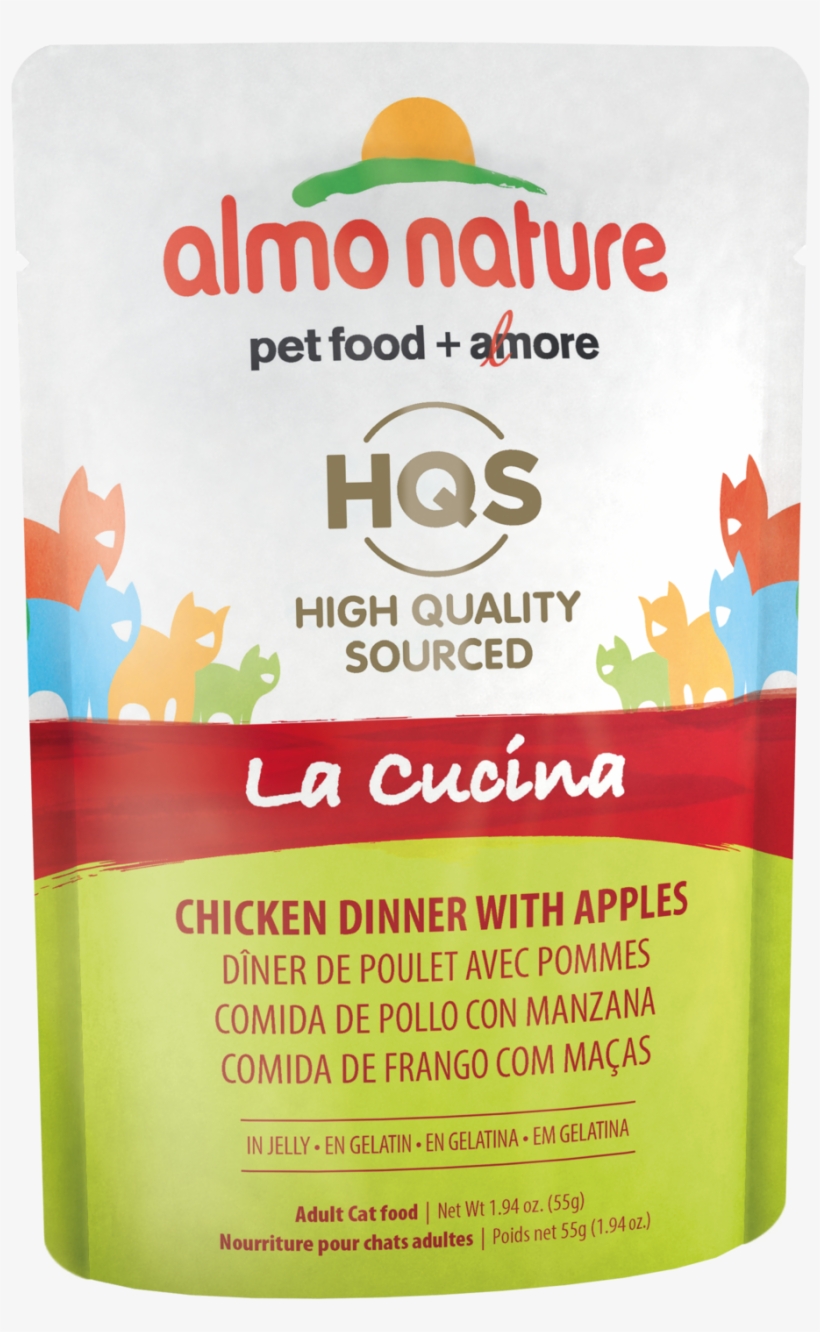 Almo Nature Cat Hqs La Cucina Chicken Dinner Apples - Almo Nature, transparent png