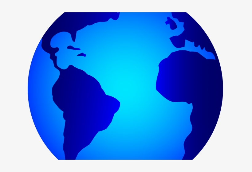 Globe Clipart Vector - Planet Earth Black And White, transparent png