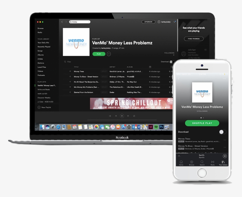 Venmospotify - Smartphone, transparent png