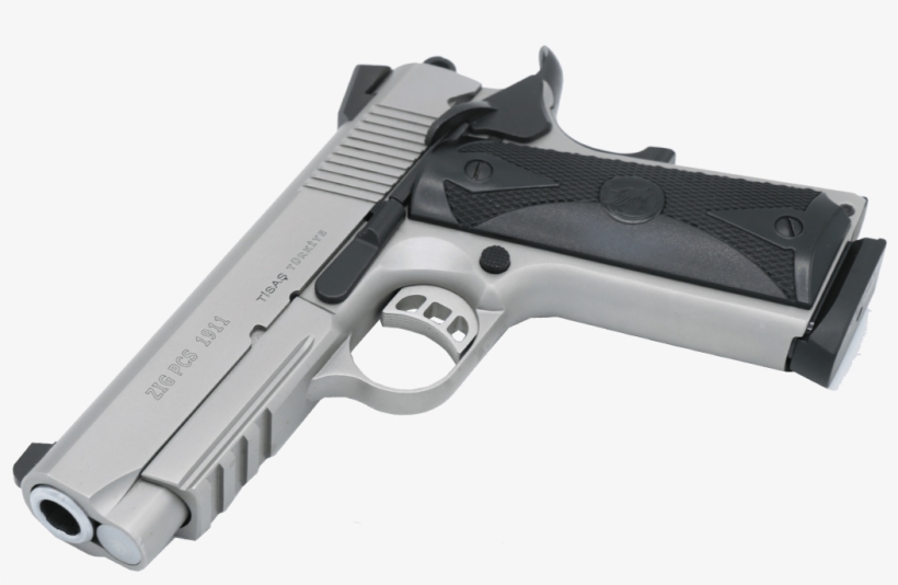 Zig Pcs 1911 Stainless - Firearm, transparent png