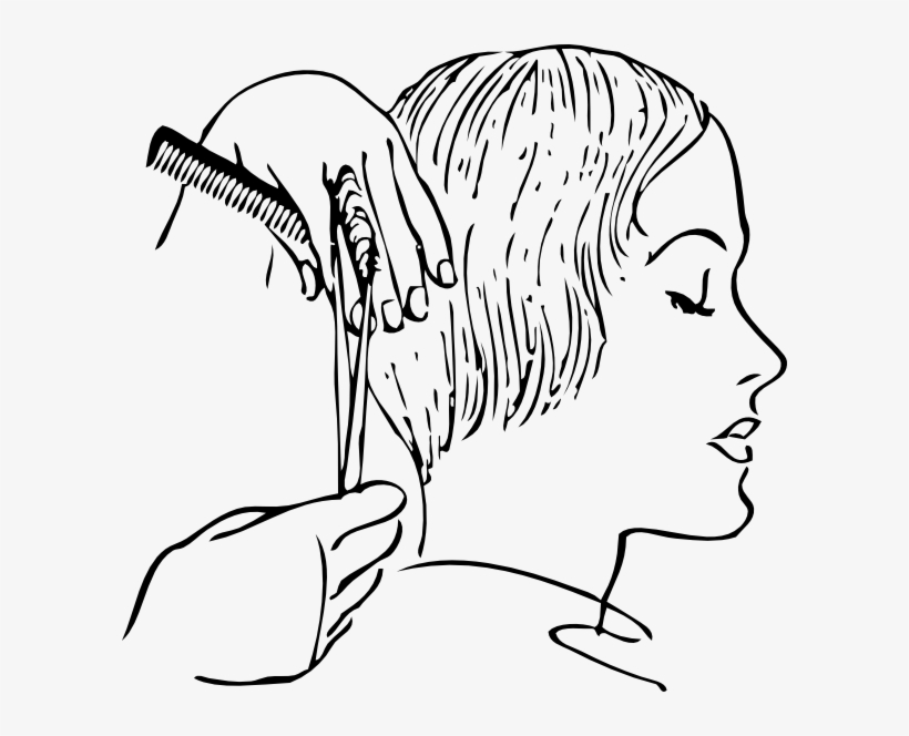 Original Png Clip Art File Women S Haircutting Svg, transparent png