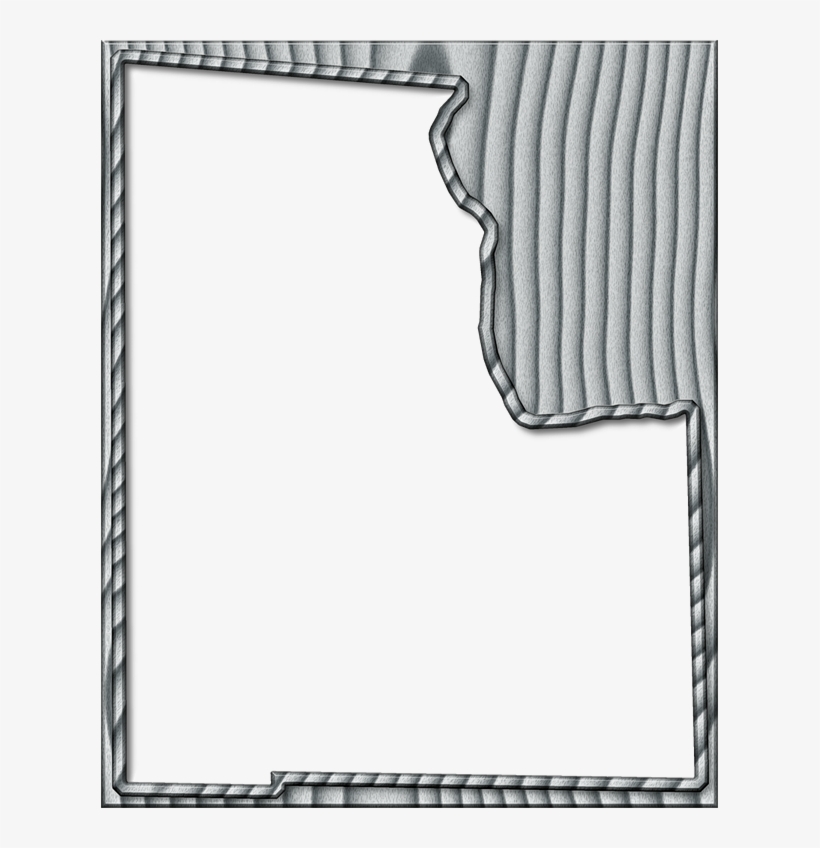 A Map Of Baker With The Map Area Carved From A Bleached, - Sketch, transparent png