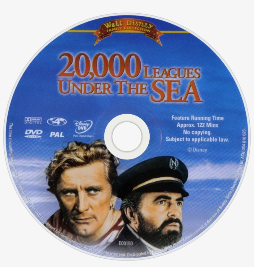 20,000 Leagues Under The Sea Dvd Disc Image - 20000 Leagues Under The Sea Dvd, transparent png