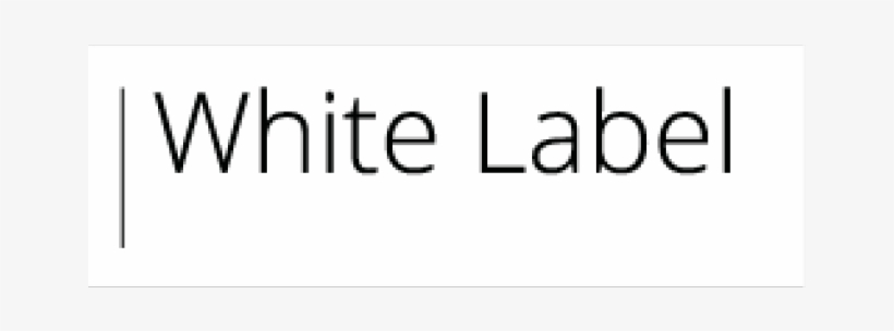 Logo White Label Open Sans Nosubline 500px - Darkness, transparent png