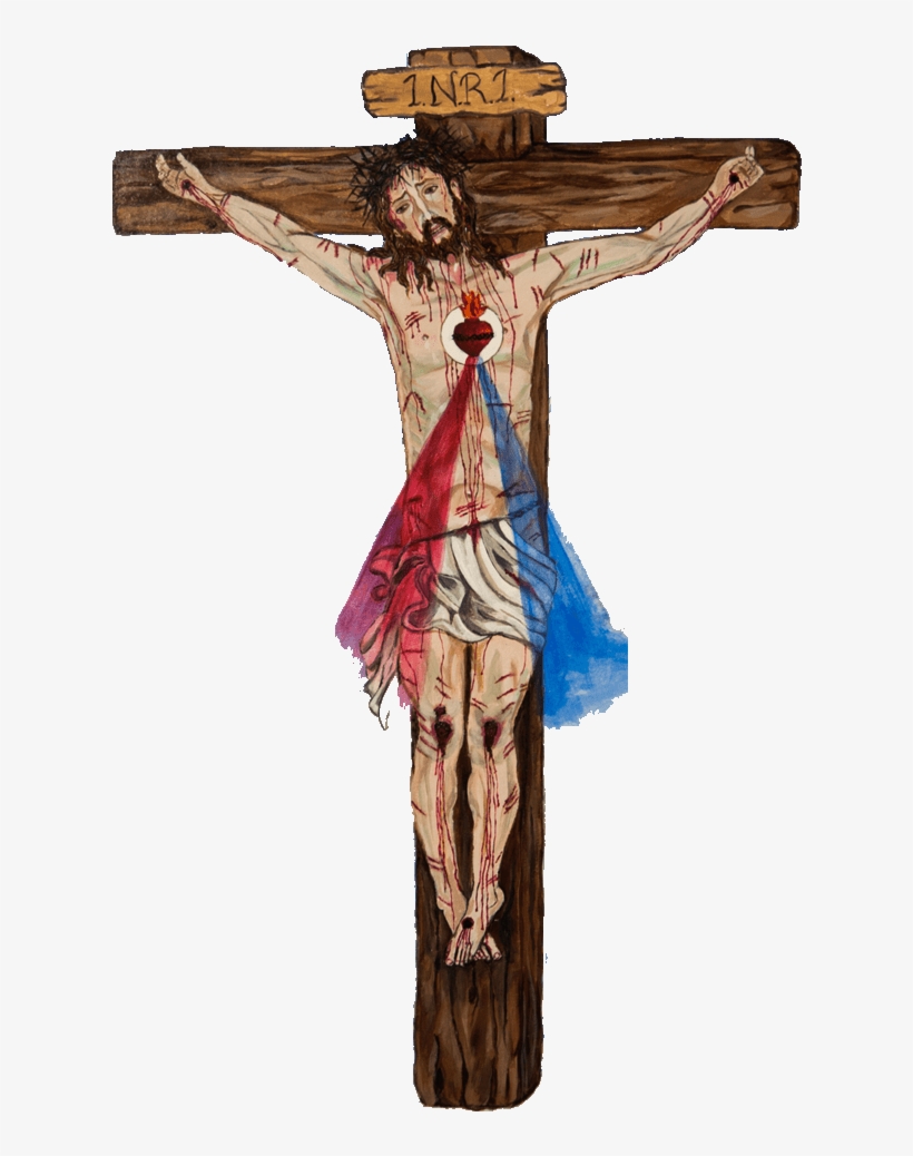 Chamado De Amor E De Conversão Do Sagrado Coração De - Crucifix, transparent png