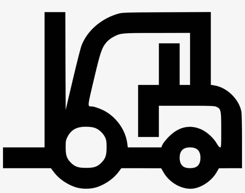 Svg Stock Forklift Shipping Truck Vehicle Png Icon - Sign, transparent png