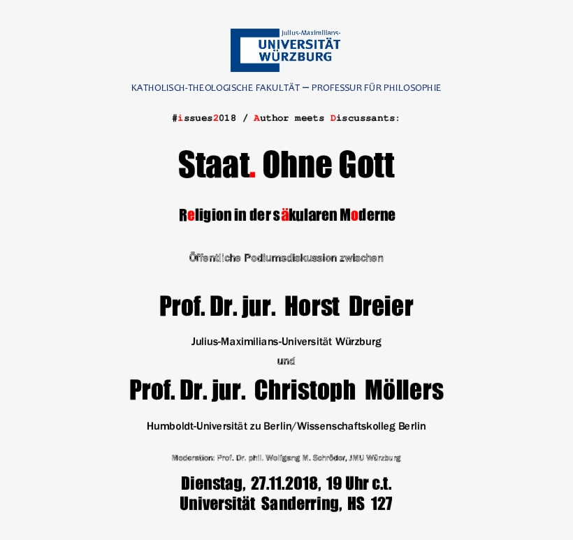 Einladung Zur Öffentlichen Podiumsdiskussion Am - University Of Würzburg, transparent png