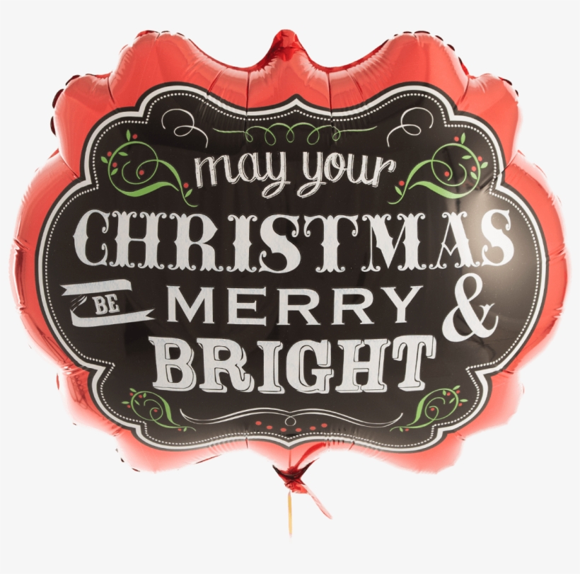 Chalkboard Christmas Supershape - Label, transparent png