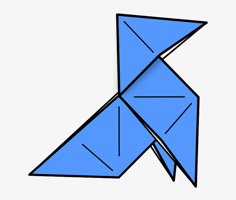 Pajarita De Papel - Dibujos De Pajaritas De Papel, transparent png