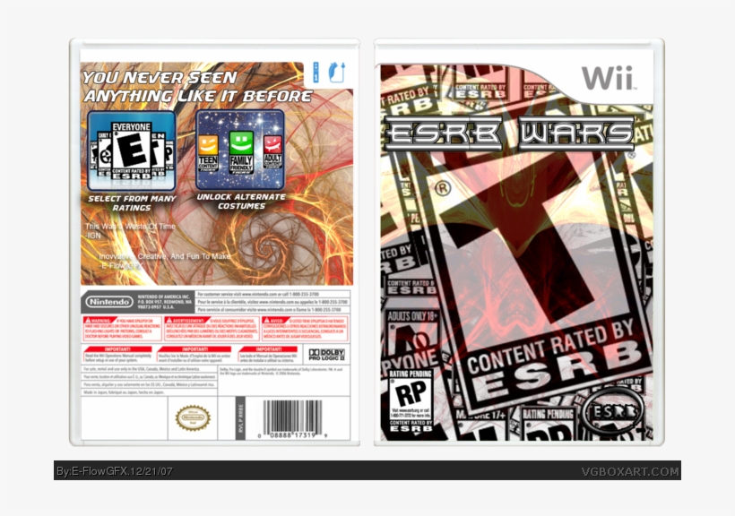 Esrb Wars Box Art Cover - Wii, transparent png