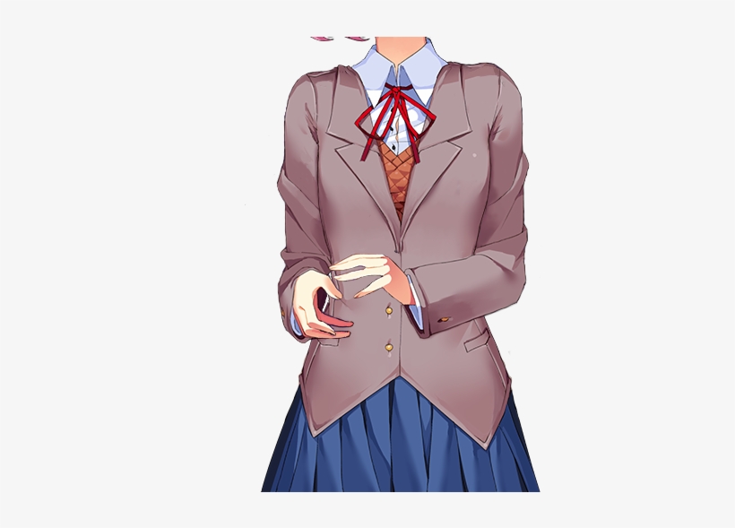 Silverwolf9300's Fiddling-fingers Natsuki Sprite But - Ddlc Sprites Natsuki, transparent png