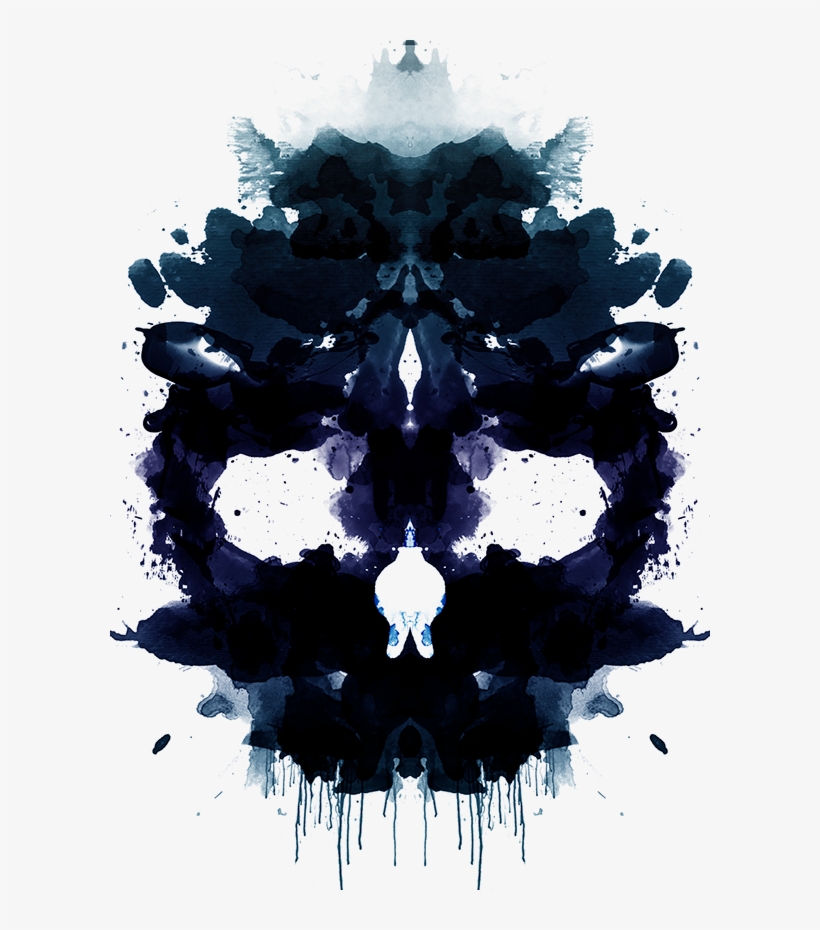 Share - Rorschach Skull, transparent png