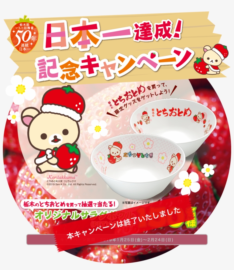 日本一達成！記念キャンペーン - Rilakkuma, transparent png