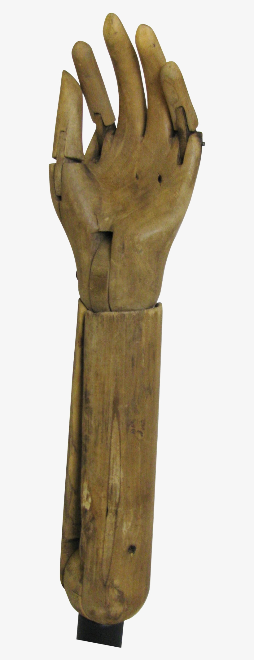 Antique Wooden Child's Articulating Hand Mannequin - Wood, transparent png