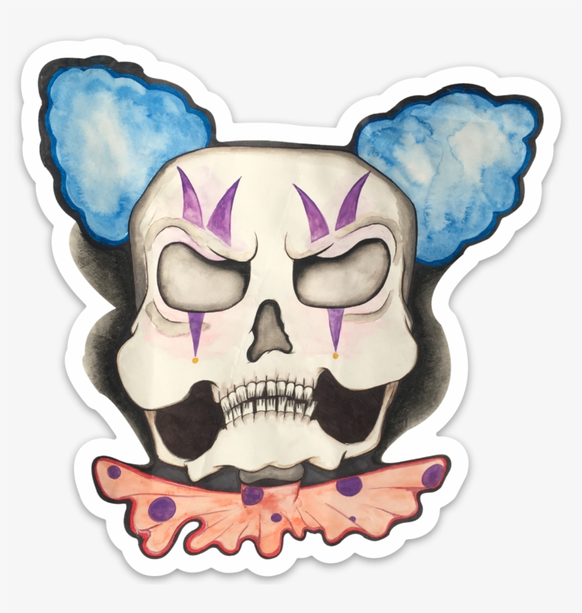 Image Of Creepy Da' Clown - Skull, transparent png