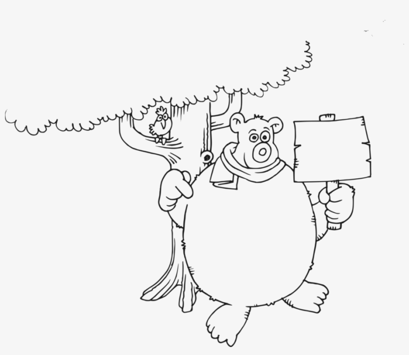 Black Bear Clipart Oso - Cartoon, transparent png