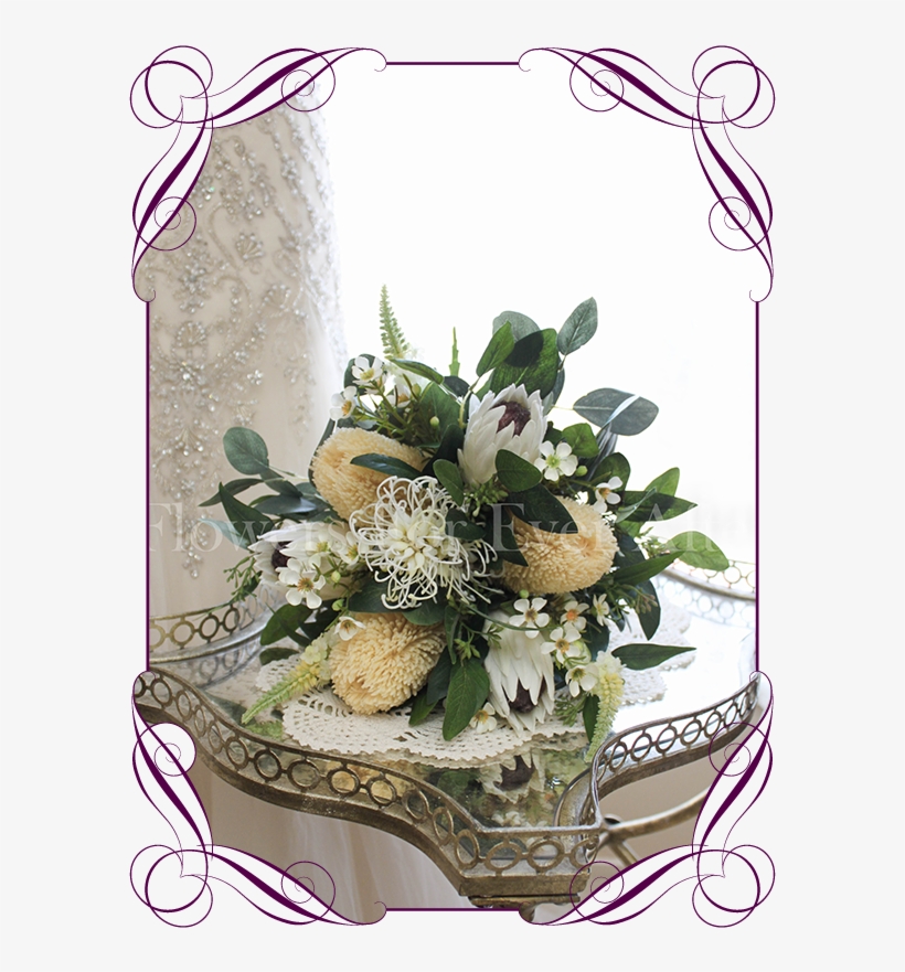 High Quality Realistic Silk Artificial Bridal Posy - Flower Bouquet, transparent png