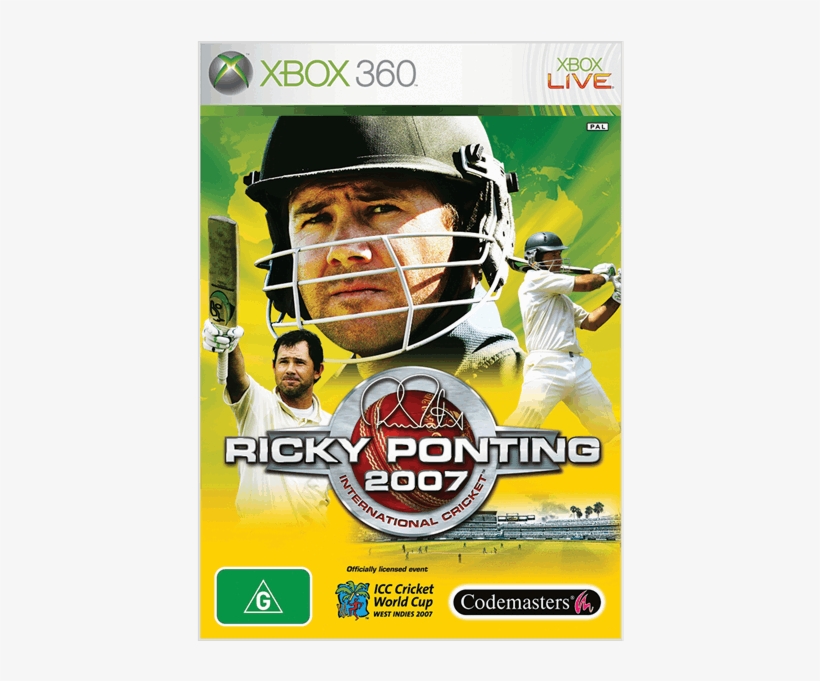 Ricky Ponting International Cricket 2007 - Ricky Ponting 2007 Game, transparent png