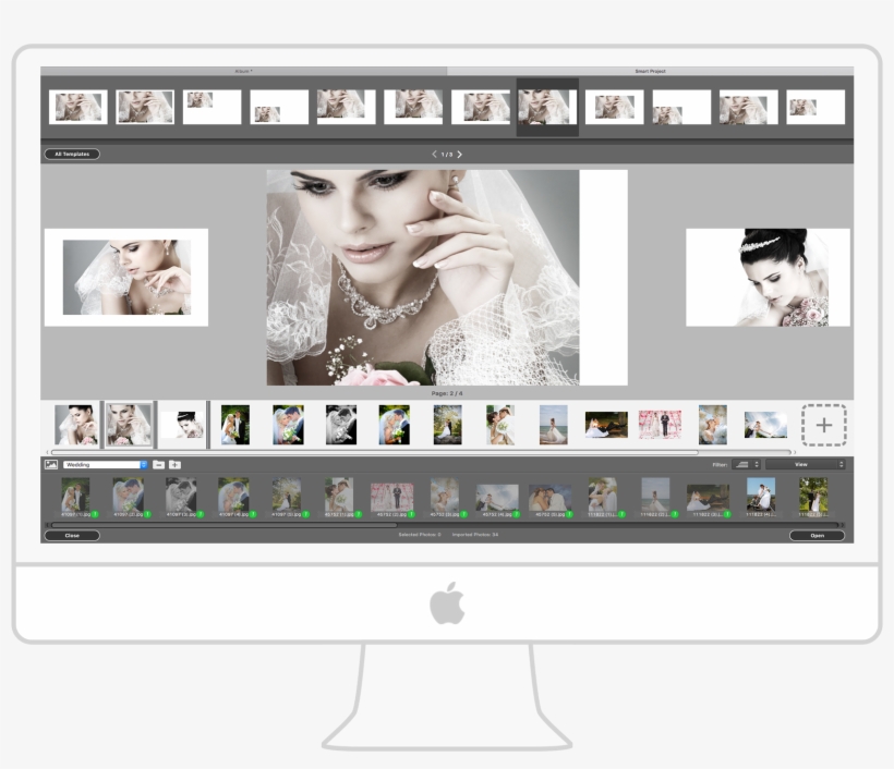 It's A Really Easy And Fast To Design An Album Using - Collage, transparent png