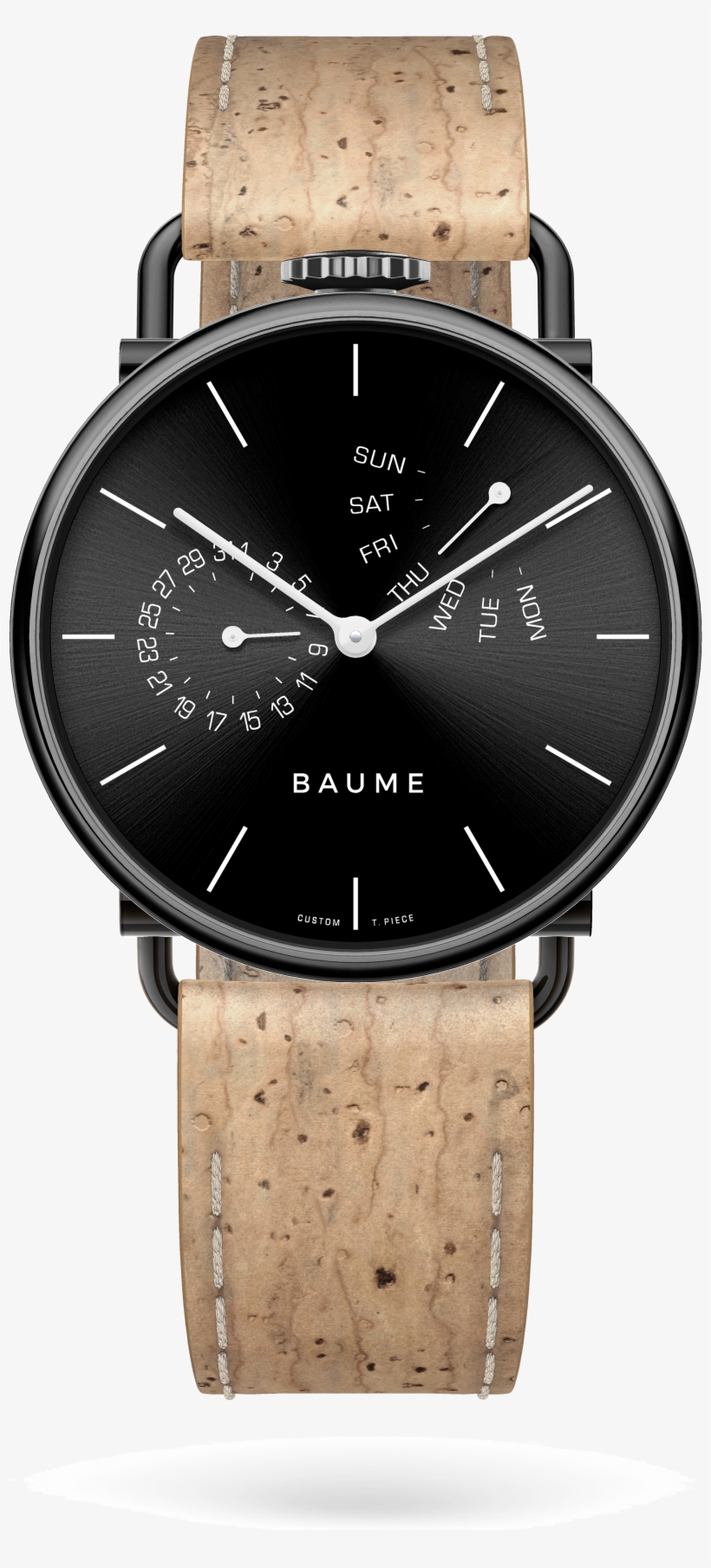 41mm Retrograde Unisex Custom Watch Miyota Black Case - Richemont Orologi, transparent png