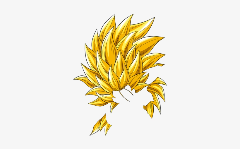 Transparent Super Saiyan Hair - Trunks Super Saiyajin 3, transparent png