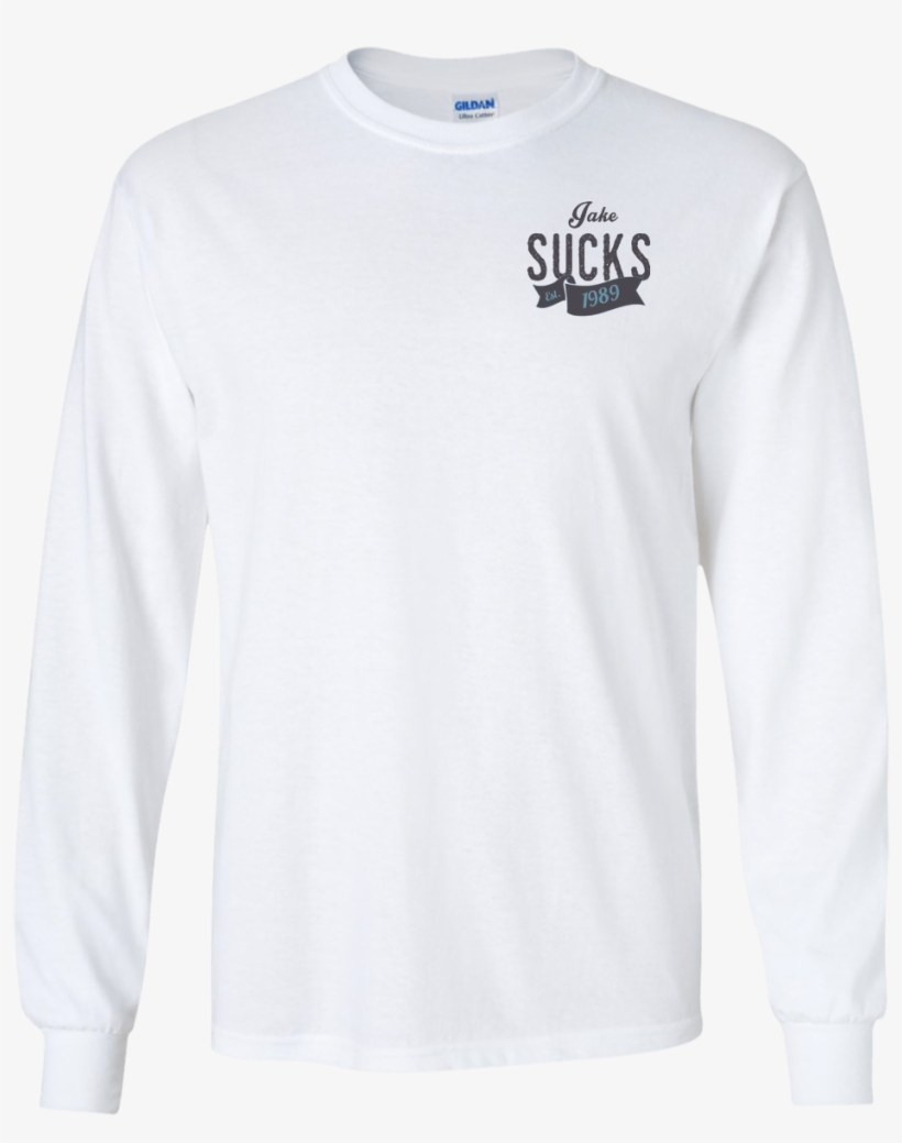 Load Image Into Gallery Viewer, Jake Sucks Long Sleeve - Long-sleeved T-shirt, transparent png