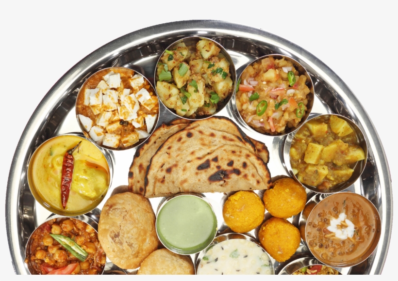 Agrawal's Rajbhog Thali - Dal Bati Churma Thali, transparent png