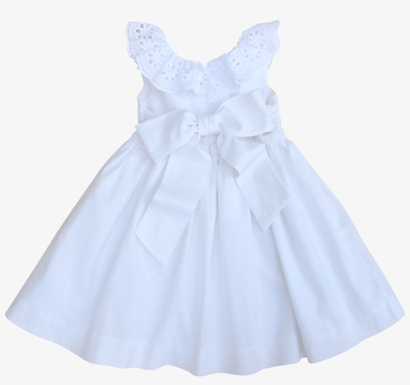 The Poppy Dress In French White - Girl, transparent png