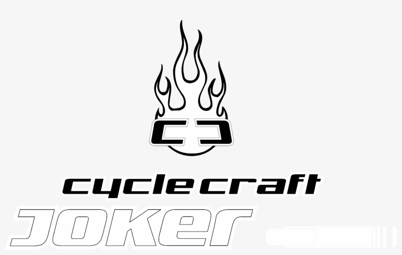 Cyclecraft Joker Logo Black And White - Calligraphy, transparent png