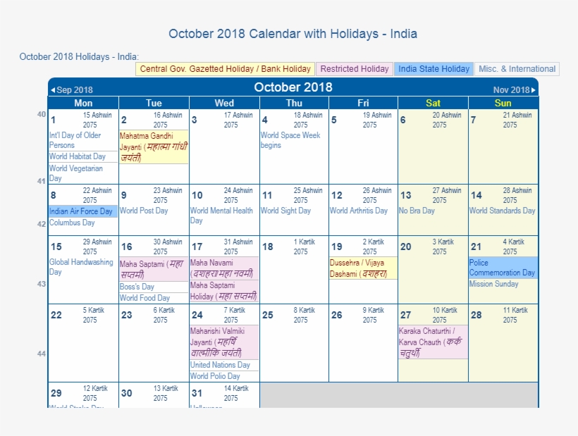 october-2018-calendar-india-october-2019-calendar-with-holidays-india