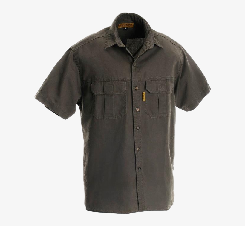 Short Sleeve Traditional Safari Shirt, Serengeti 100% - Pocket, transparent png