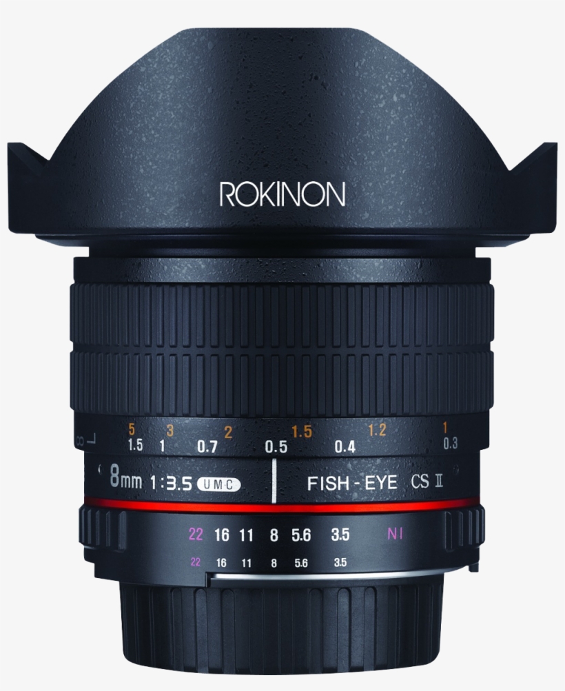 Samyang 8mm F/3.5 Fisheye Cs Ii, transparent png