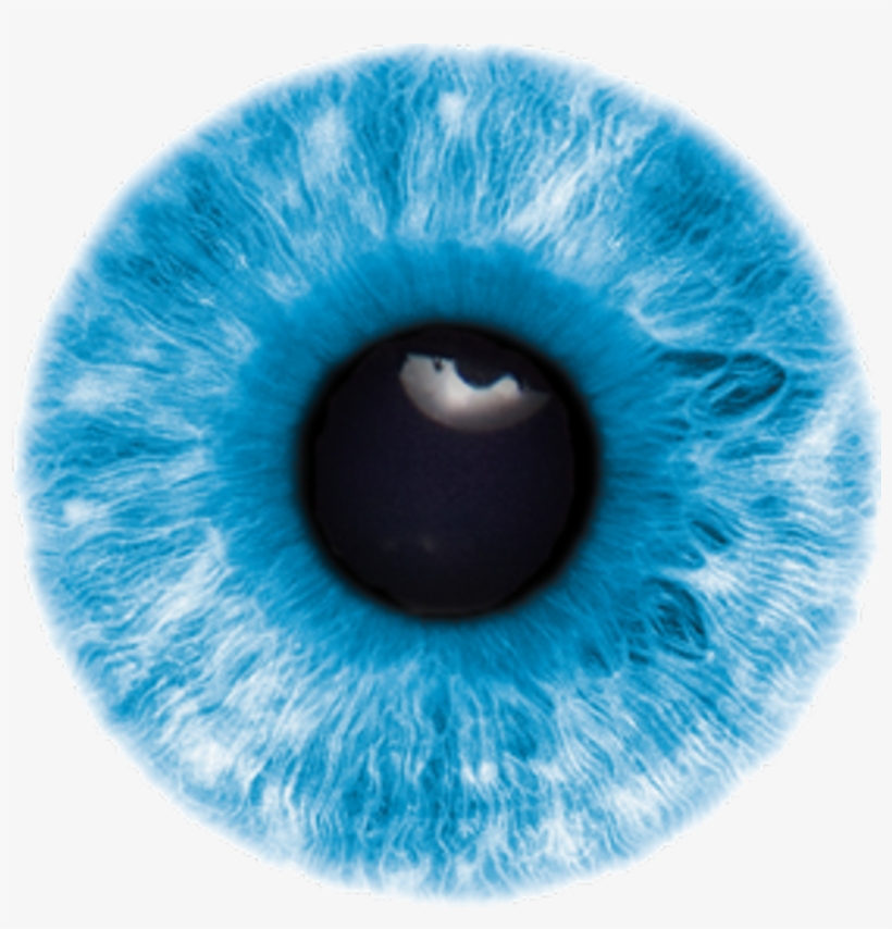 Blue Eye Lens Sticker Beautiful Wonderful - Blue Eye Lens Png, transparent png