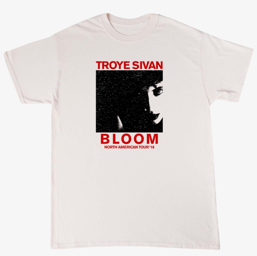 Tour Tee - White-troye Sivan - Troye Sivan Bloom T Shirts, transparent png
