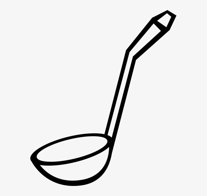 Vector Illustration Of Kitchen Kitchenware Soup Ladle - Suppenkelle Clipart, transparent png
