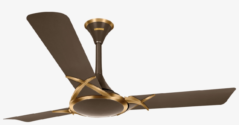 1200 Mm Deltoid Espresso Gold Ceiling Fan - Ceiling Fan, transparent png