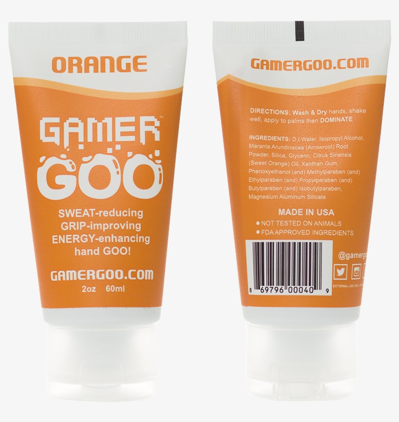 Gamer Goo Orange - Sunscreen, transparent png