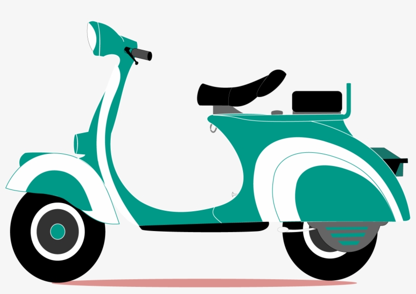 Scooter Car Vespa Metro Vancouver Piaggio - Cute Vespa Vector Png, transparent png