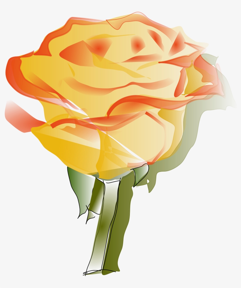 Yellow Rose Clipart Free Images Pictures - Yellow Rose Transparent, transparent png