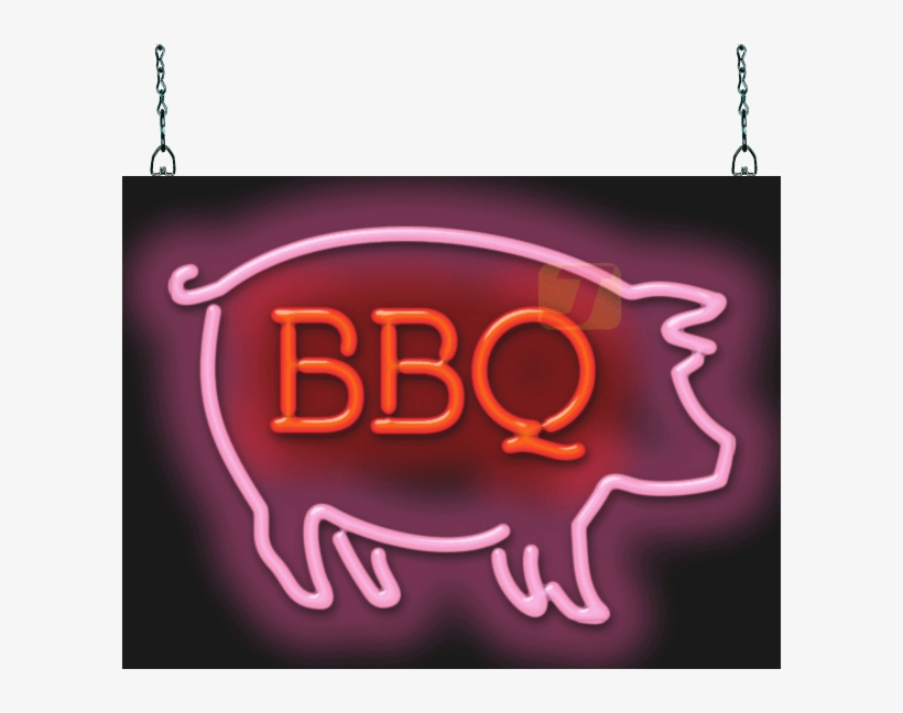 Neon Signs - Jantec Sign Group Bbq Pig Neon Sign, transparent png