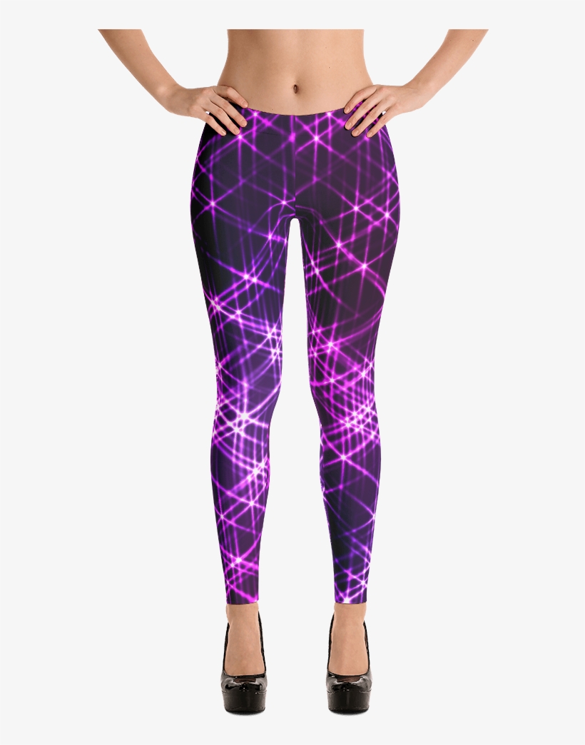 Luniluni Neon Lights Leggings - Imagineavalon Christmas Leggings, Christmas Clothing,, transparent png