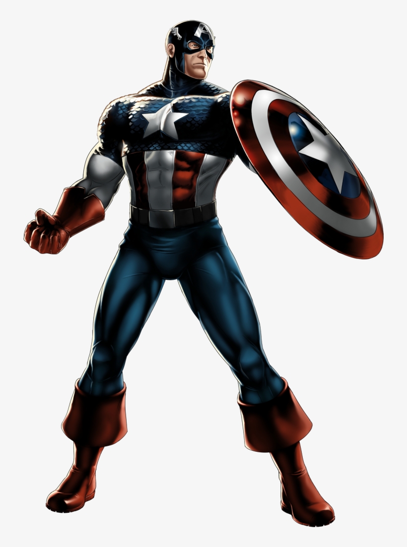 Captain America Portrait Art - Marvel Avenger Captain America, transparent png
