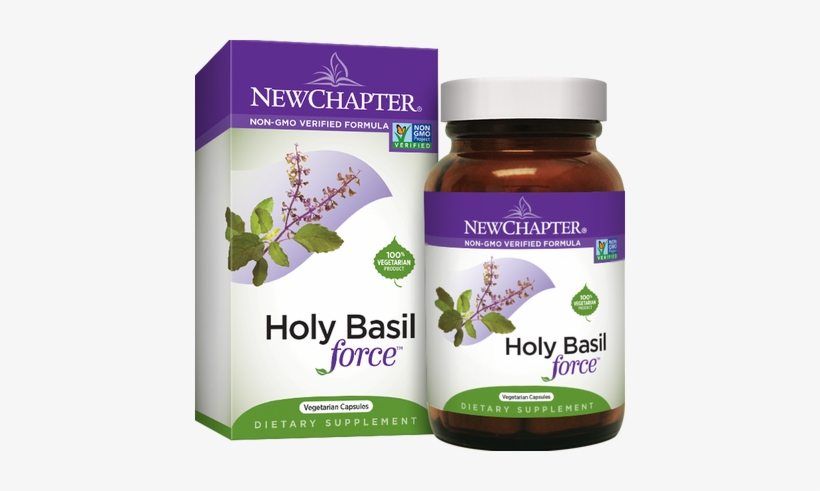 Holy Basil Force Bottle And Packaging - New Chapter Organics Cinnamon Force 30 Softgels, transparent png