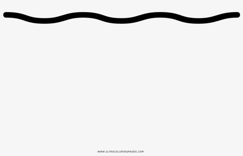 Wavy Line Coloring Page - Line Art, transparent png