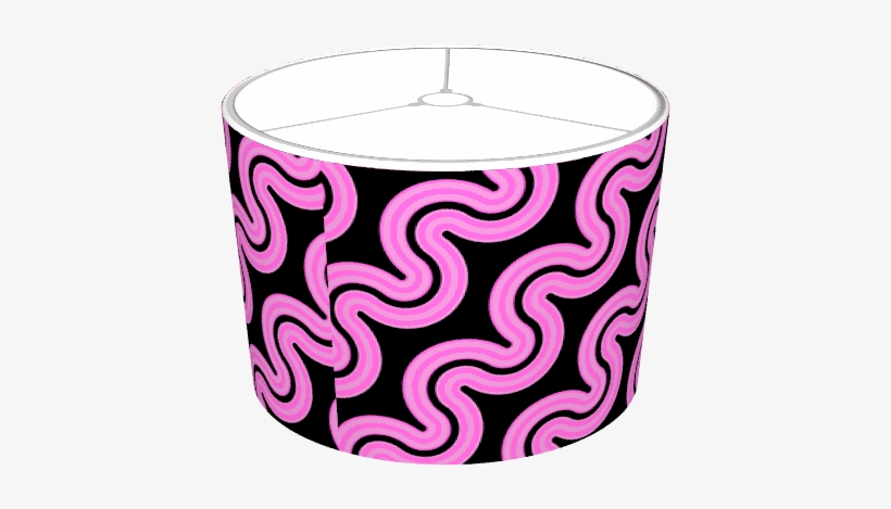 Pink Wavy Lines - Candle, transparent png