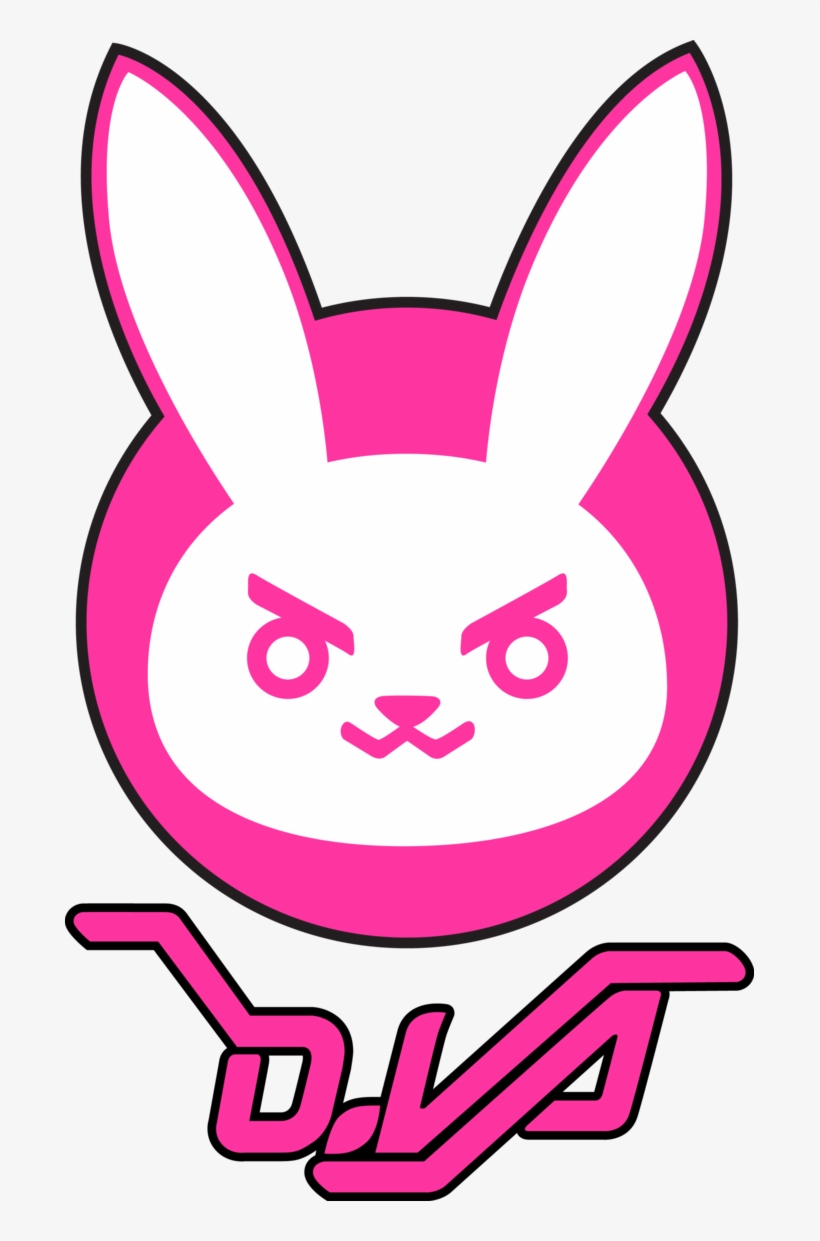 Dva Bunny Logo By Deeptriviality On Deviantart Jpg - Dva Logo, transparent png
