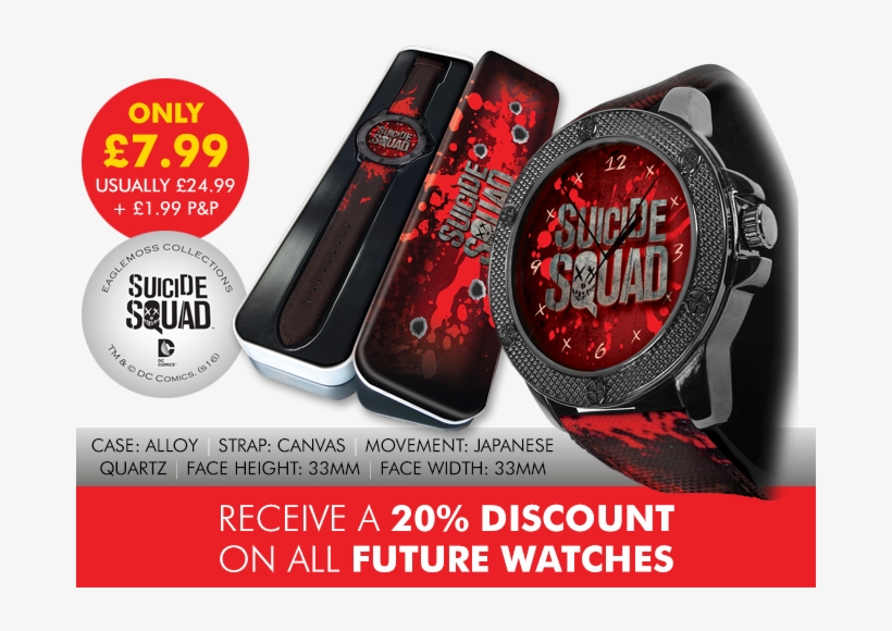 Incredible Dc Comics, Tv And Movie Watches - Eaglemoss Dc Watch, transparent png