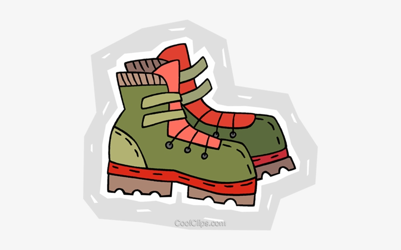 Hiking Boots Royalty Free Vector Clip Art Illustration - Clip Art, transparent png